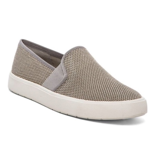 Vince Blair Woven Canvas Slip-On Oyster Gray Size 6 - Picture 2 of 9